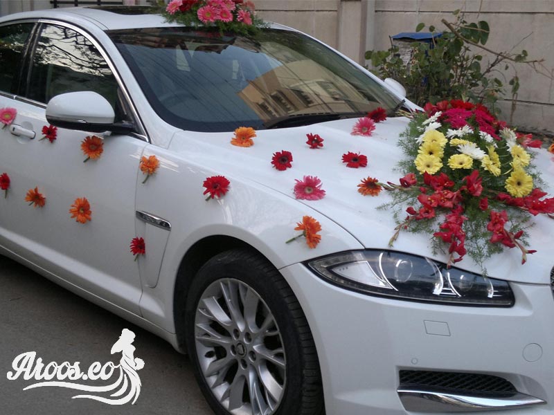 ماشین عروس ایرانی گل گلی
