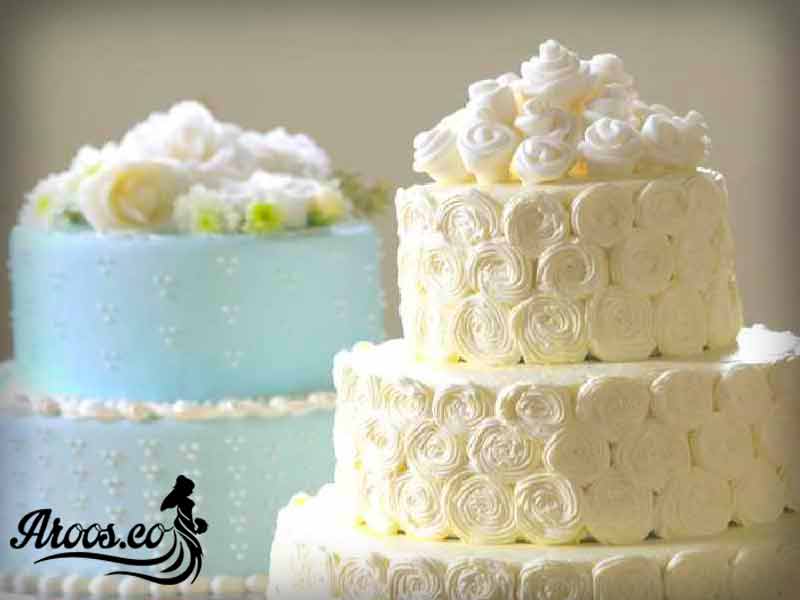 کیک عروسی ساده و زیبا