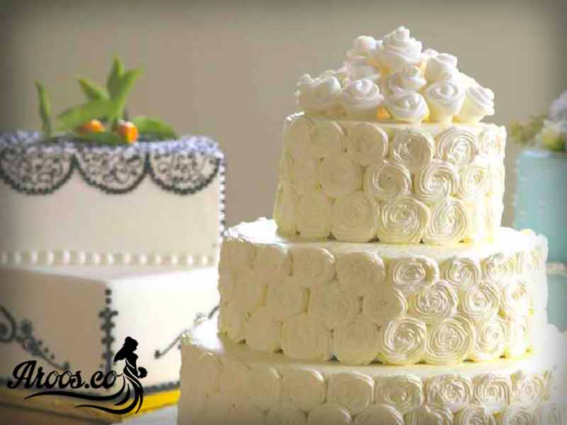 کیک عروسی سفید